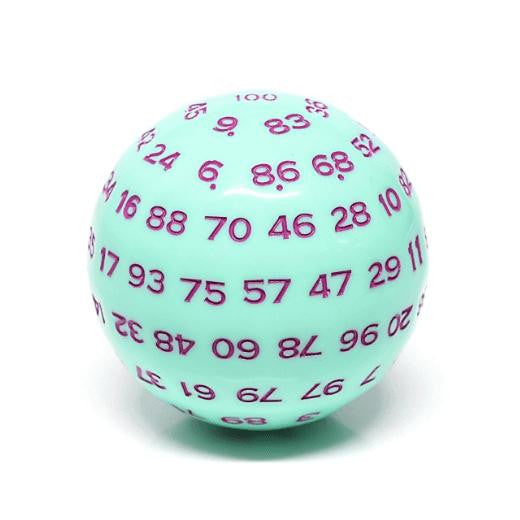 Foam Brain Games 100 Sided Die Mint Rose 5045